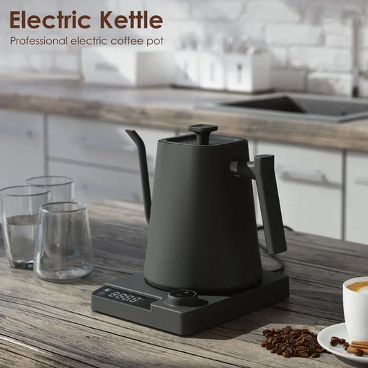 1200W Gooseneck Electric Kettle with Temperature Control – 110V/220V Stainless Steel Coffee & Tea Kettle with Precision Heating & Fast Boil System
