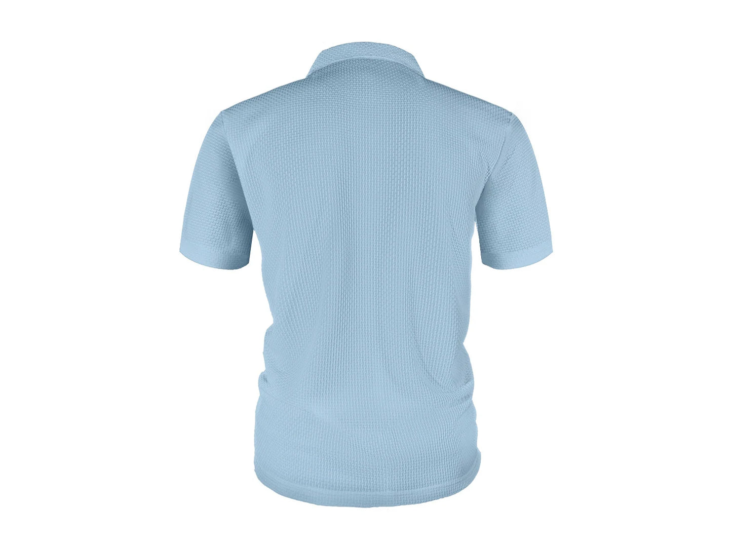 Men's Ice Silk Polo Shirt - Short Sleeve Summer Lapel Top with Pocket Design