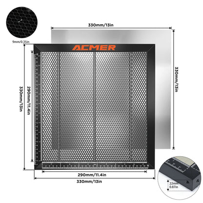 ACMER Laser Cutting Honeycomb Table – 300x300/330x330/400x400/440x440mm for CO2 & Diode Laser Engraver Machines