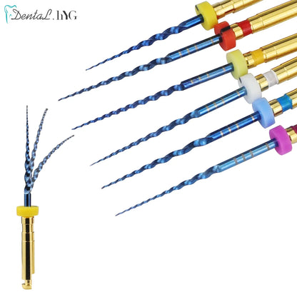 Dental SX-F3 Blue Nitinol Rotary Files – Endodontic Root Canal Engine Tool for Dentistry