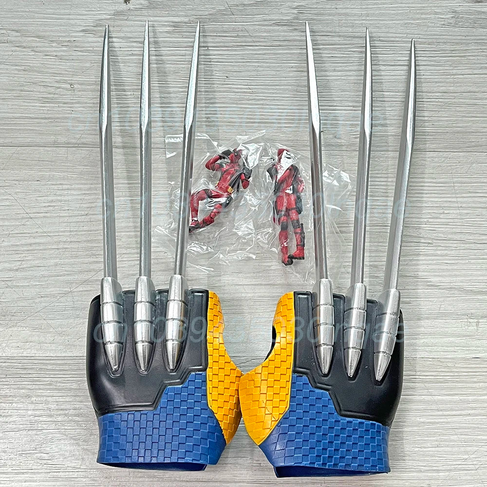 1:1 Wolverine Claw Figure – X-Men Wearable Gloves Cosplay Toy, Deadpool Anime Model, Kids Birthday Gift Collection