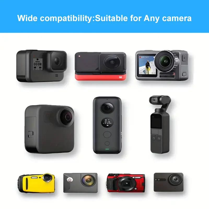 58-in-1 Action Camera Accessory Kit — Compatible with GoPro Hero 12–1, DJI, Insta360, SJCAM, Yi, EKEN, Osmo, AKASO