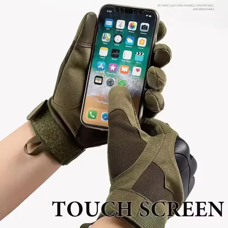 Touchscreen Motorcycle Riding Gloves - Breathable Full-Finger Spring & Summer Motocross Gloves