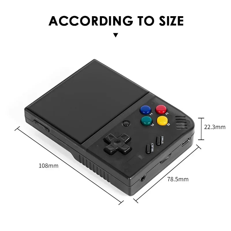 MIYOO Mini Plus V2 Portable Retro Handheld Game Console — IPS Screen Classic Linux Gaming System, Children’s Gift