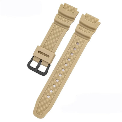 18mm Silicone Watch Strap for Casio G-Shock - Replacement Rubber Band for AE-1000W, AQ-S810W, SGW-400H, W-735H and Compatible Models