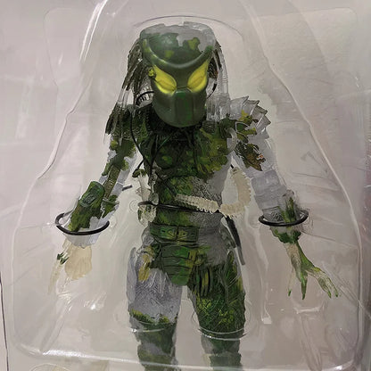 Aliens vs Predator Jungle Demon Action Figure – 30th Anniversary Masked & Unmasked Predator Collectible Desktop Toy