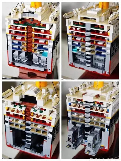 Titanic Movie-Series 9090-Piece Cruise Ship Building Set – Compatible with 10294 Blocks, Includes Original Box, Toy Gift