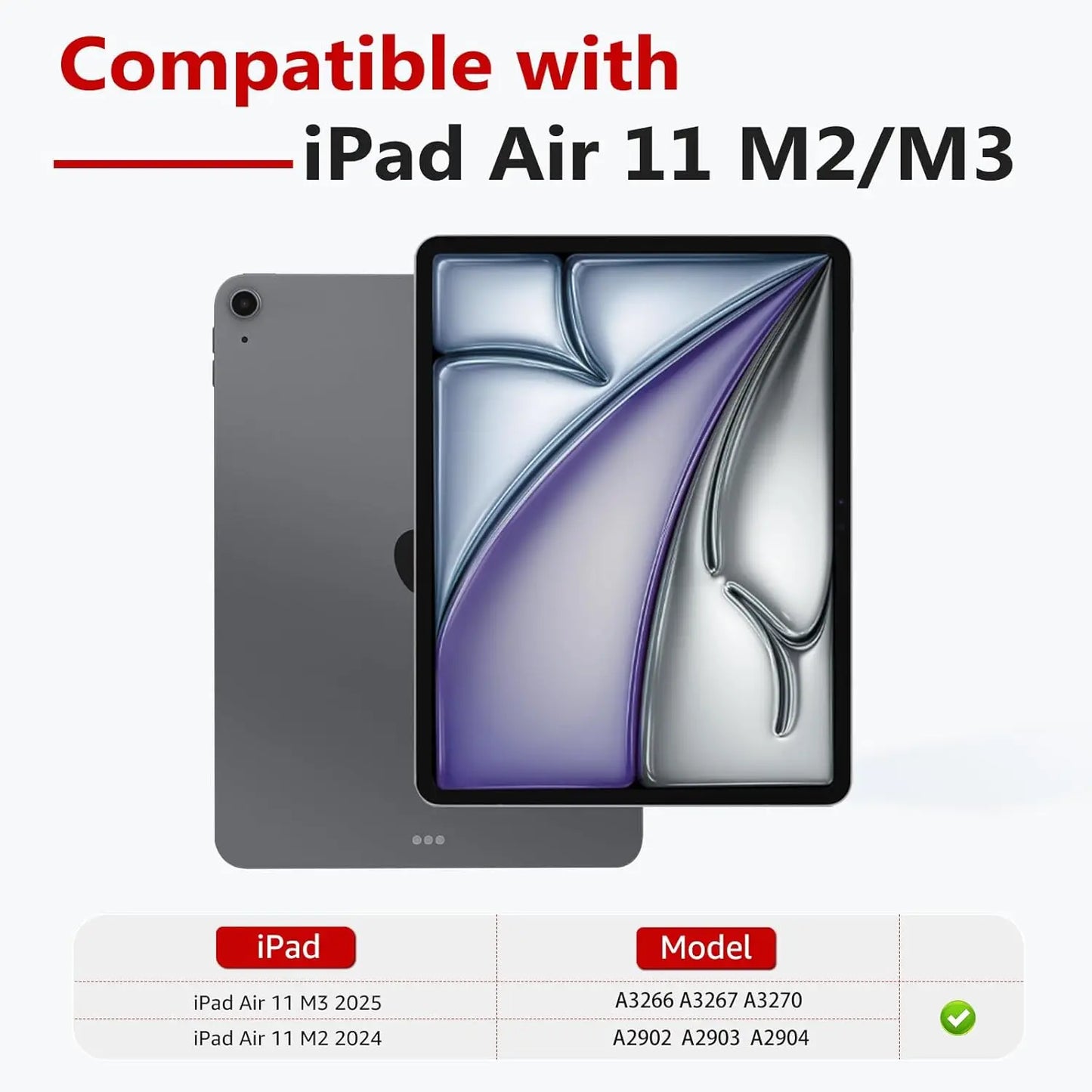 iPad Air 11 2025 M3 Screen Protector - Tempered Glass Protective Film for A3266 A3267 A3270 Tablets