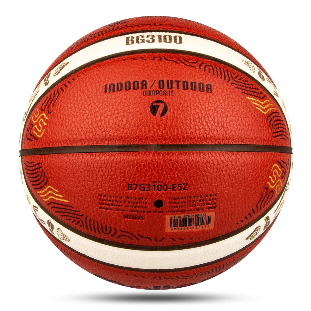 2025 Molten Basketball — Official Size 5/6/7 PU Indoor & Outdoor Ball for Men, Training, Match & Team Games