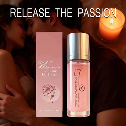 Women’s Rose Perfume Rollerball - Portable Long-Lasting Fresh Floral Fragrance for Daily Wear & Gift