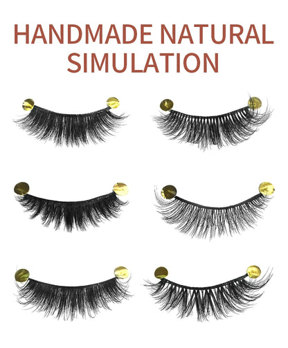 DINGSEN 10 Pairs Handmade Eyelash Fans – Individual False Lashes for Beauty & Makeup, Factory Price