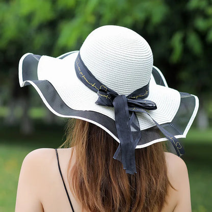 Women’s Summer Beach Straw Hat – Style Large Brim Sun Protection Hat for Vacation & Outdoor Fashion