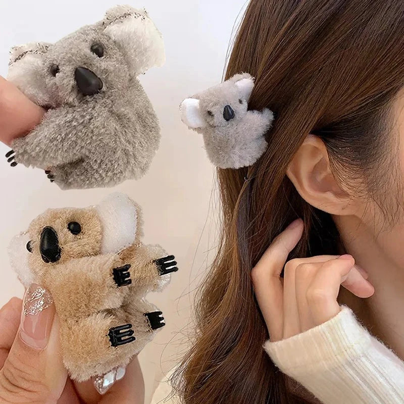 Koala Bear Hair Clips – Animal Hair Claw Clip & Barrettes for Cute Hair Decoration and Accessories