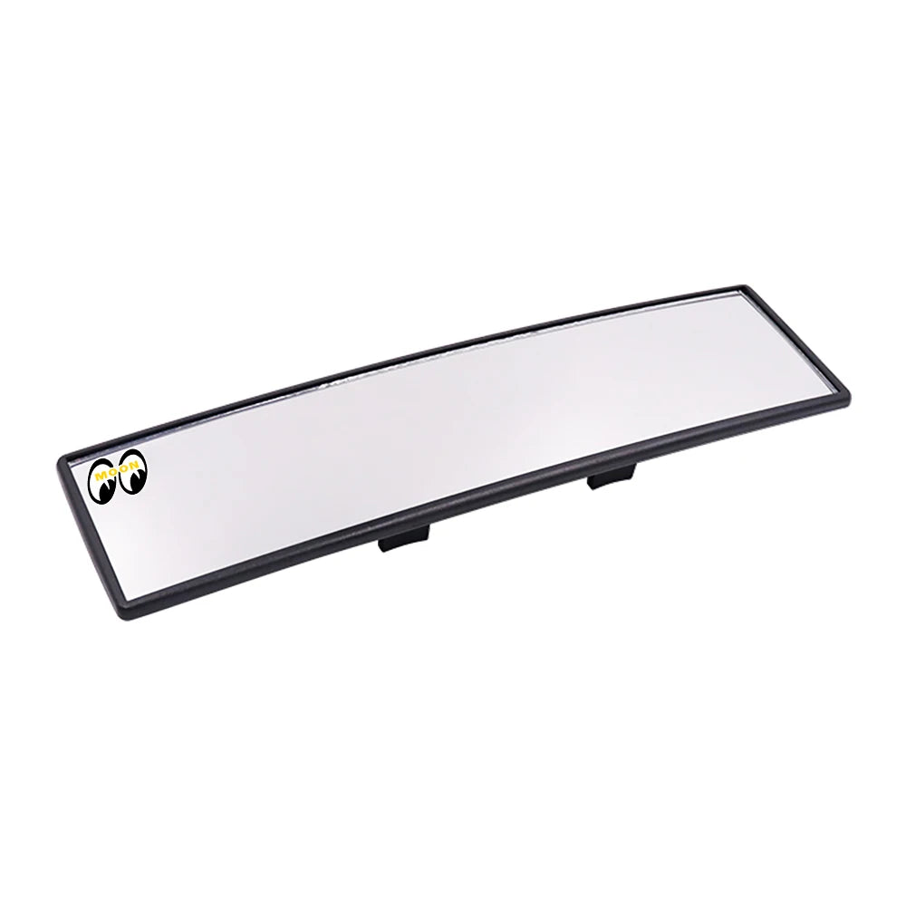 JDM Panoramic 300mm Rearview Mirror - Broadway Style Wide Angle Mooneyes Yellow Car Interior Mirror