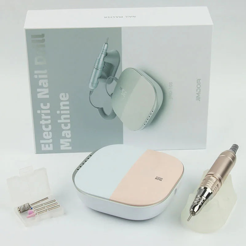 High-Quality Electric Nail Drill Machine 35,000 RPM – HD Display, Metal Manicure Pen, Professional Nail Lathe & Sander