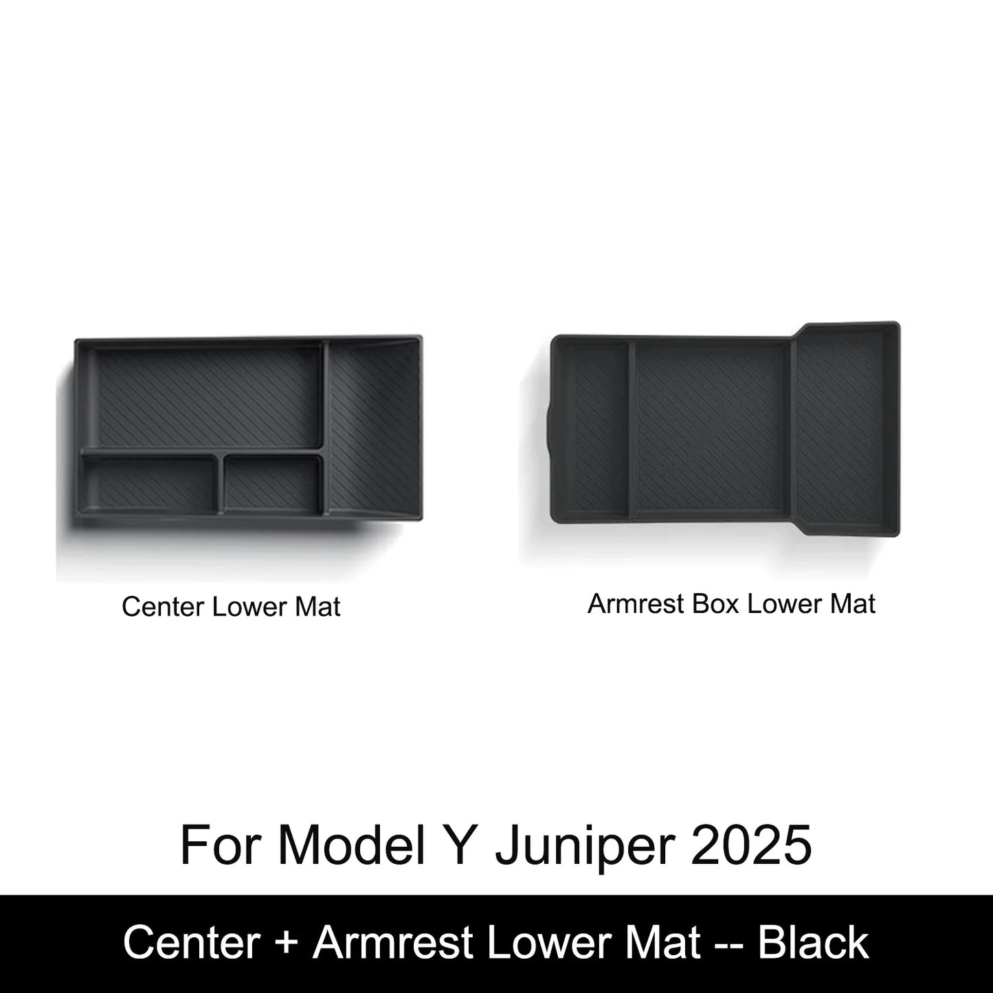 Tesla Model Y Juniper 2025 Center Console Armrest Organizer – Cup Holder & Storage Box Interior Upgrade Kit