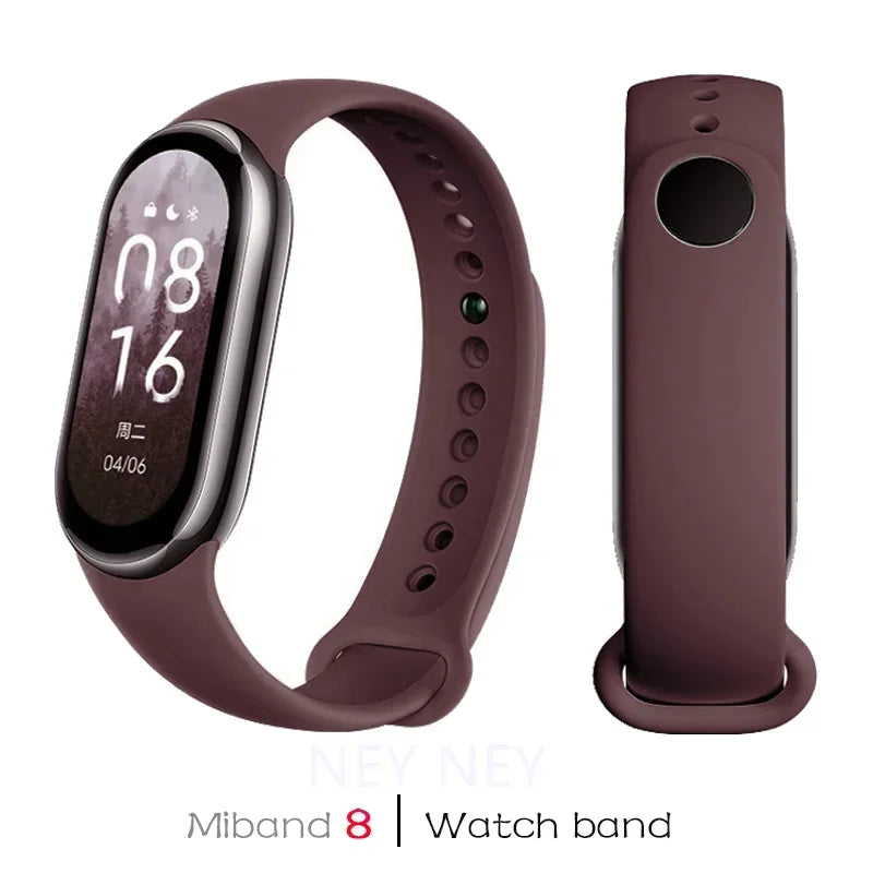 Waterproof Silicone Sport Strap for Xiaomi Mi Band 8/9 NFC – Replacement Smartwatch Bracelet