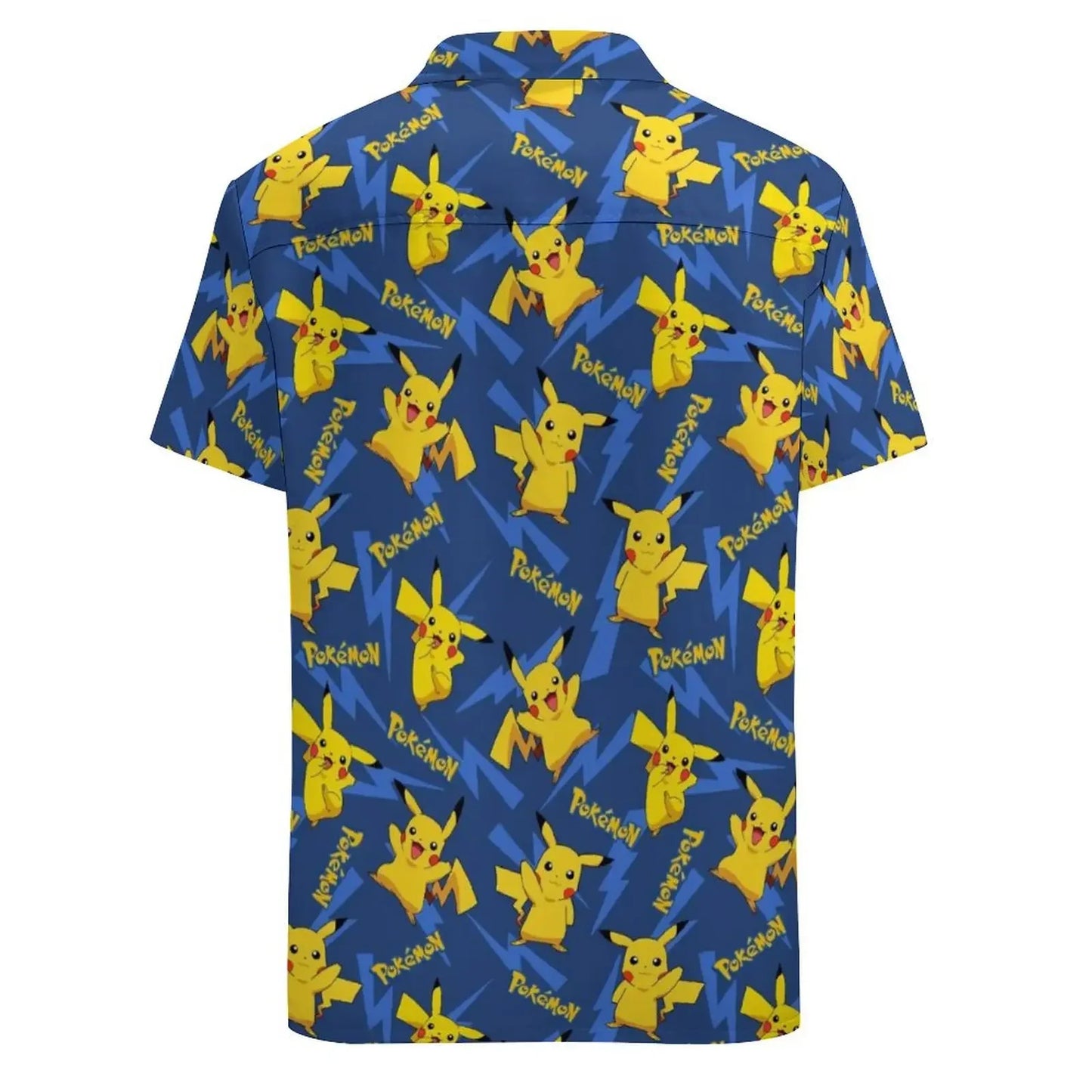 Summer Men's Short Sleeve Shirt – Cute Animal Print, Open Button Lapel, Comfortable Casual Top