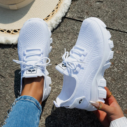 Women’s Mesh Breathable Sneakers – Lightweight Comfortable Summer 2025 Casual Shoes