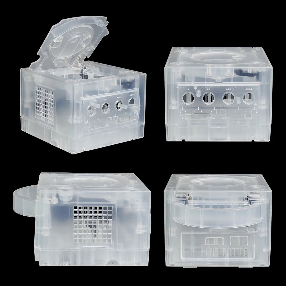 Bitfunx GameCube NGC Replacement Shell – Transparent Purple & Black Case for GC Console