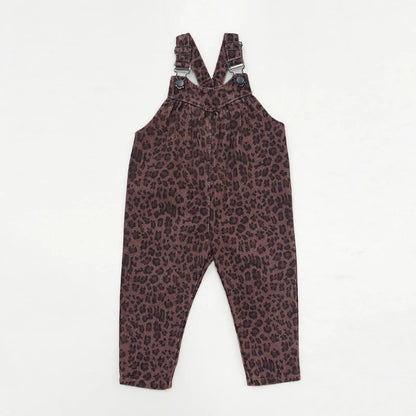 AW26 Denim Leopard Kids Clothing Collection - Boys Girls Dress Skirt Shirt Vest and Overalls Fashion Set