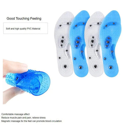 Magnetic Therapy Foot Massage Insoles – Acupressure Point Therapy for Men & Women