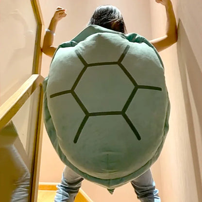 80/100CM Big Turtle Shell Plush — Wearable Stuffed Pillow Sleeping Bag, Funny Soft Cushion Gift