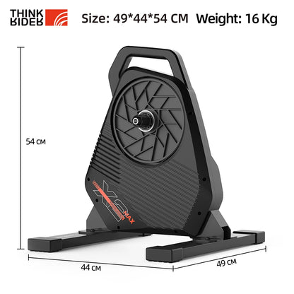 ThinkRider X2Max Smart Bike Trainer — MTB & Road Bicycle Home Trainer with Built-In Power Meter