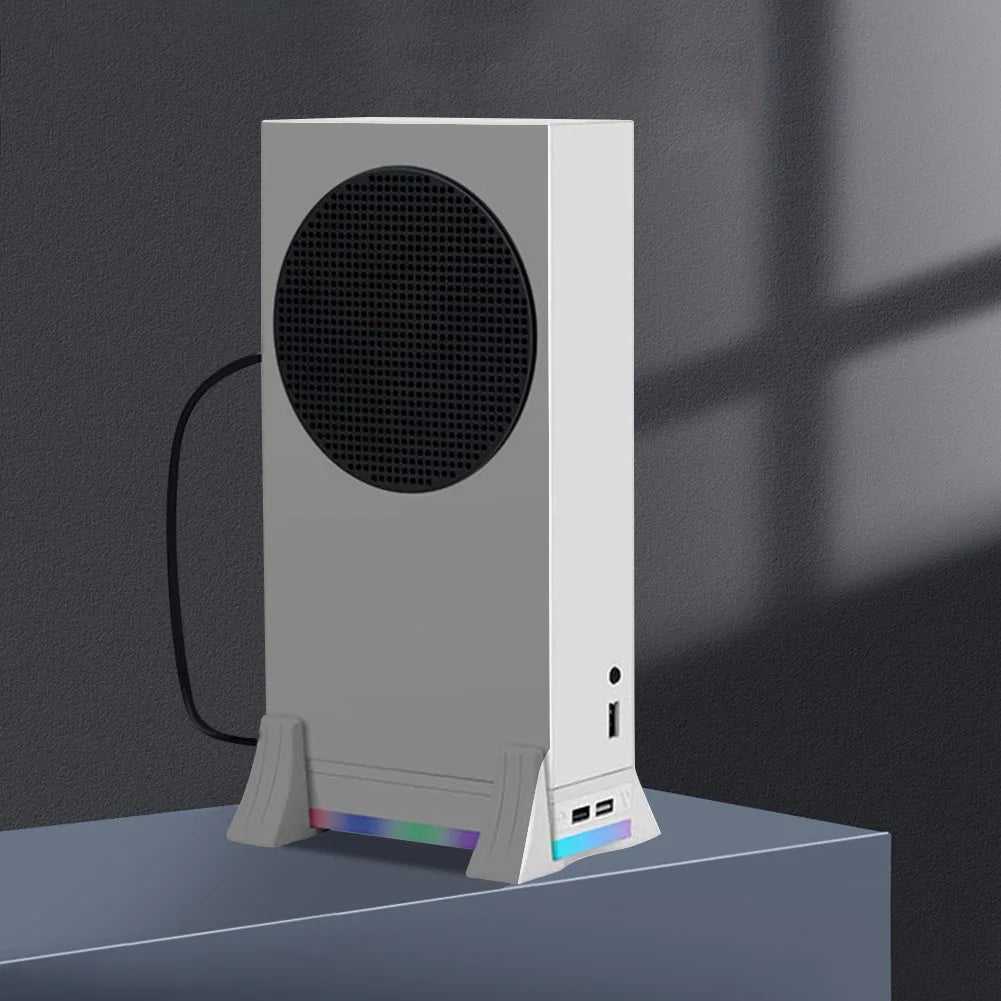 Xbox Series S Console Cooling Fan Holder — 3-Gear Adjustable Cooling System with Color Lights