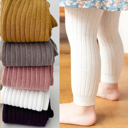 Baby Boys & Girls Cotton Pants – Spring Autumn Newborn to 6Y Stretch Leggings & Knitted Trousers
