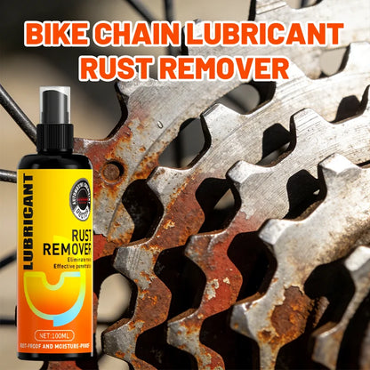 LOORSAN 100ml Rust Remover and Lubricant Spray – Multi-Purpose Metal Cleaner and Protectant for Bicycle Chains, Locks, Hinges, and Tools