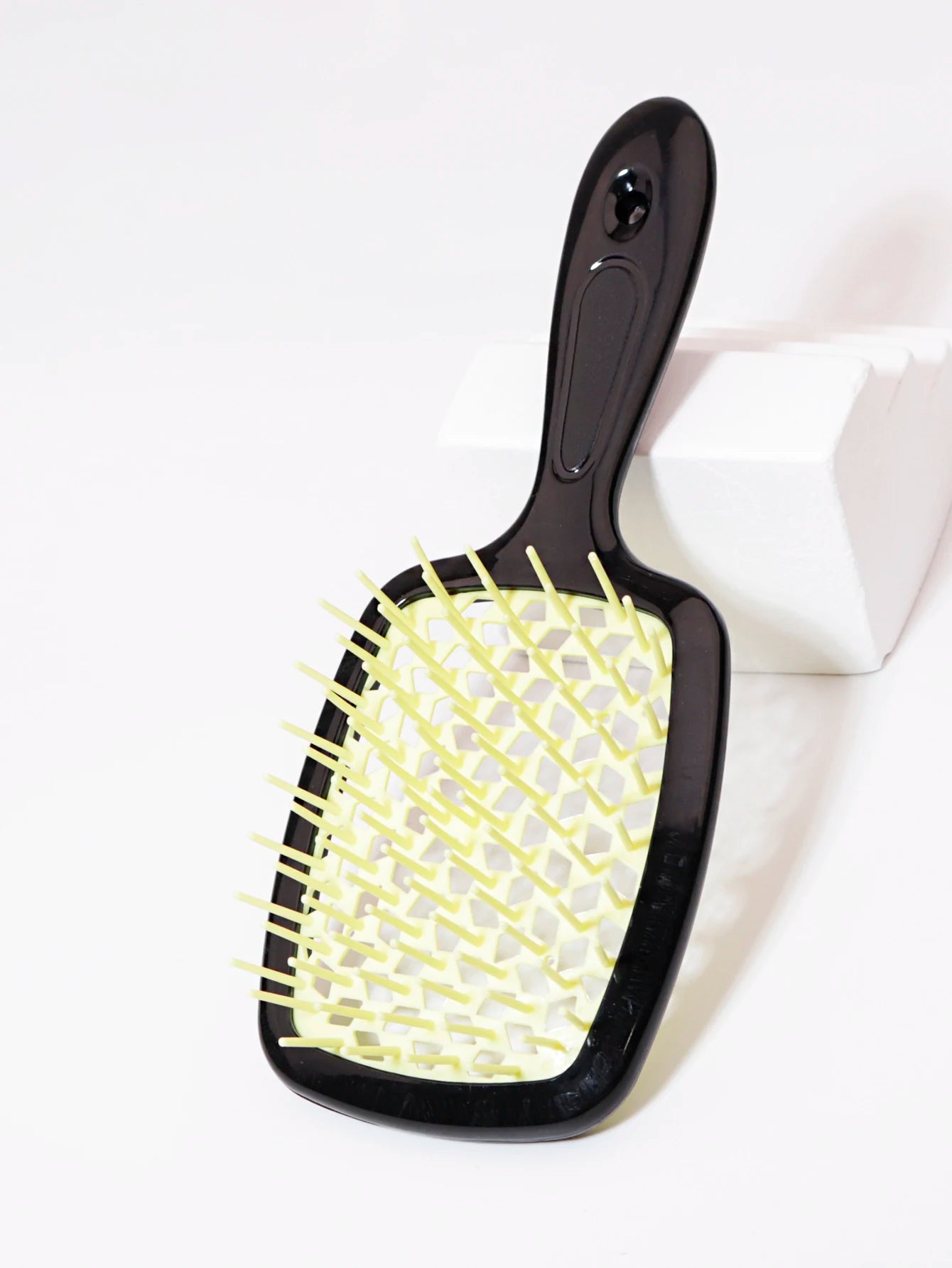 Tangled Hair Combing Massage Brush — Hollow Curly Hair Salon Brush for Real Hair & Wigs
