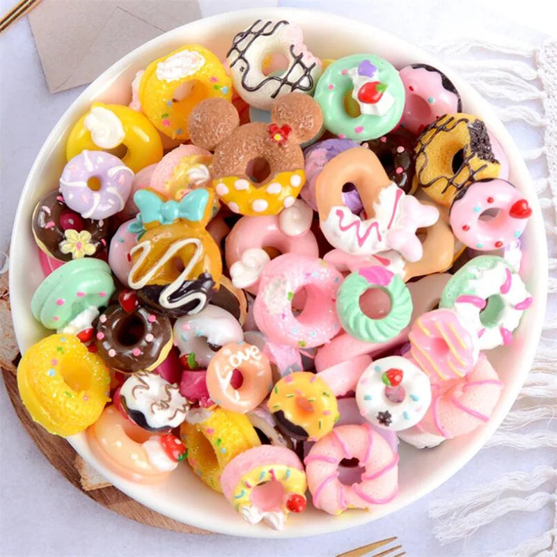 20PCS Kawaii Slime Candy Resin Charms – Cute Flatback Beads for DIY Crafts, Hair Clips, Phone Cases & Scrapbooking