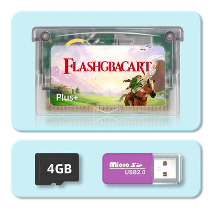 REMANK V1.5 Flash GBA Cart — 100+ Retro Games Cartridge with RTC 1M Flash, Compatible with GBA, GBC, GB, NES & DS