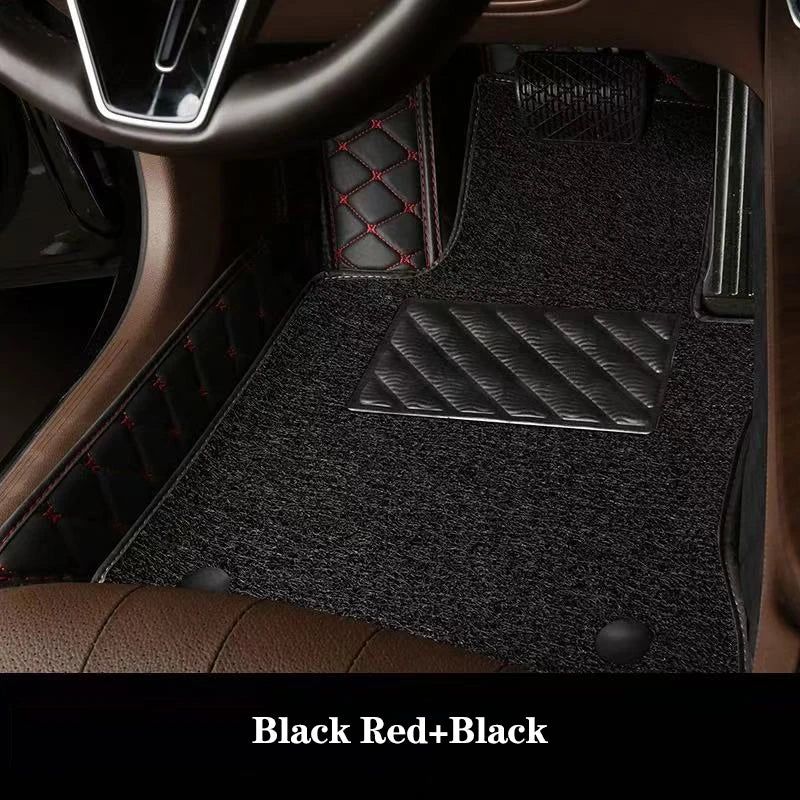 Luxury Double-Layer Car Floor Mats - Custom-Style Interior Floor Protection