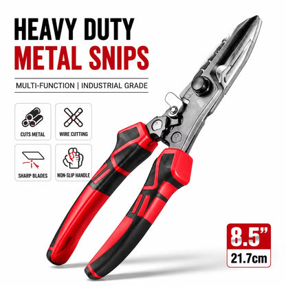 Multi-Functional Electrician Scissors - Heavy-Duty Wire Cutter, Crimper & Wrench Tool