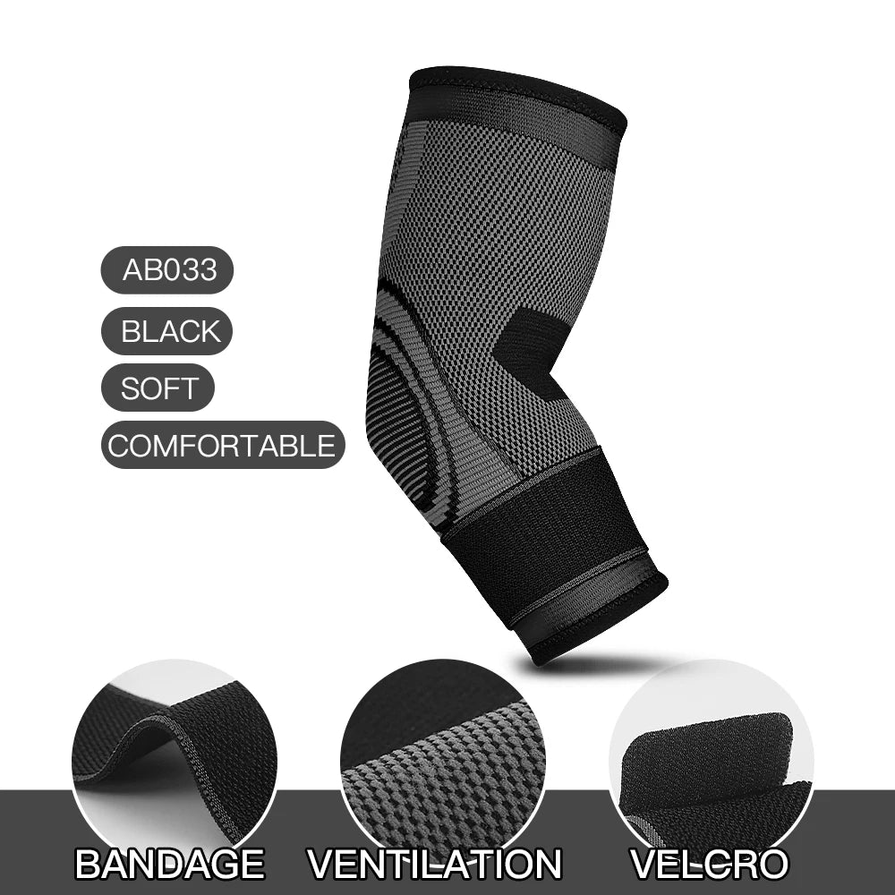 Elastic Elbow Support Sleeve – Nylon Protective Pad for Gym, Sports, Basketball, and Fitness
