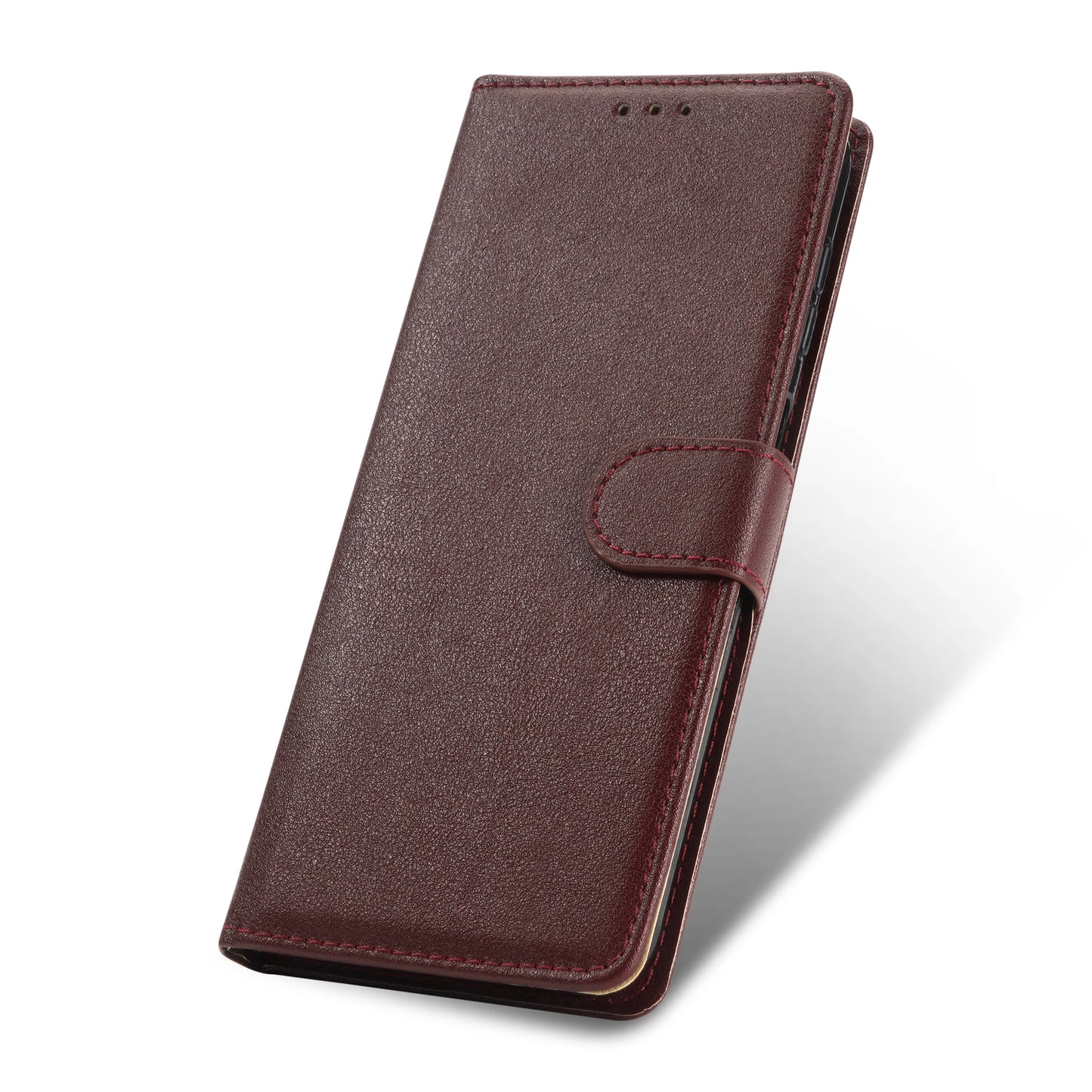 Luxury PU Leather Flip Wallet Case for Xiaomi Redmi & POCO Phones – Magnetic Protective Cover with Card Slots & Stand Function