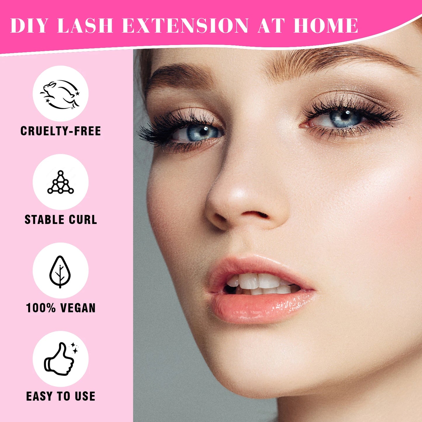 TDANCE 280PCS DIY Lash Extension Kit – Mix Clusters (30D/40D) with Bond, Seal & Remover for At-Home Application
