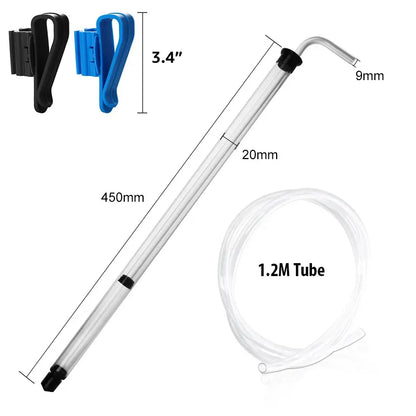 Home Brew Auto Siphon Kit - Wine and Beer Transfer Filler with Racking Cane, 1.2M Hose & Clamps for Bucket, Carboy, Bottle