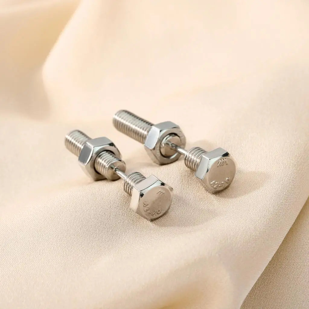 Fashion Screw Stud Earrings - Personalized Birthday Gift for Couples & Lovers