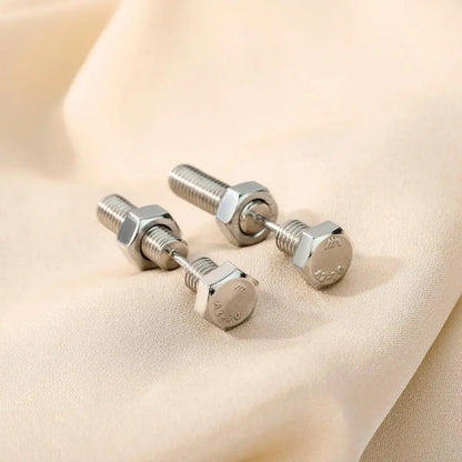 Fashion Screw Stud Earrings - Personalized Birthday Gift for Couples & Lovers