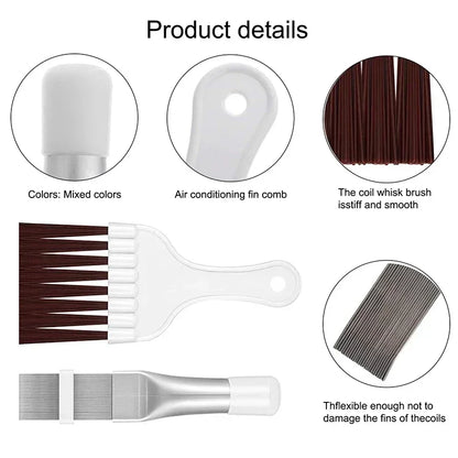 Air Conditioner Condenser Fin Cleaning Brush – Stainless Steel Coil Comb for AC & Refrigerator Fin Maintenance