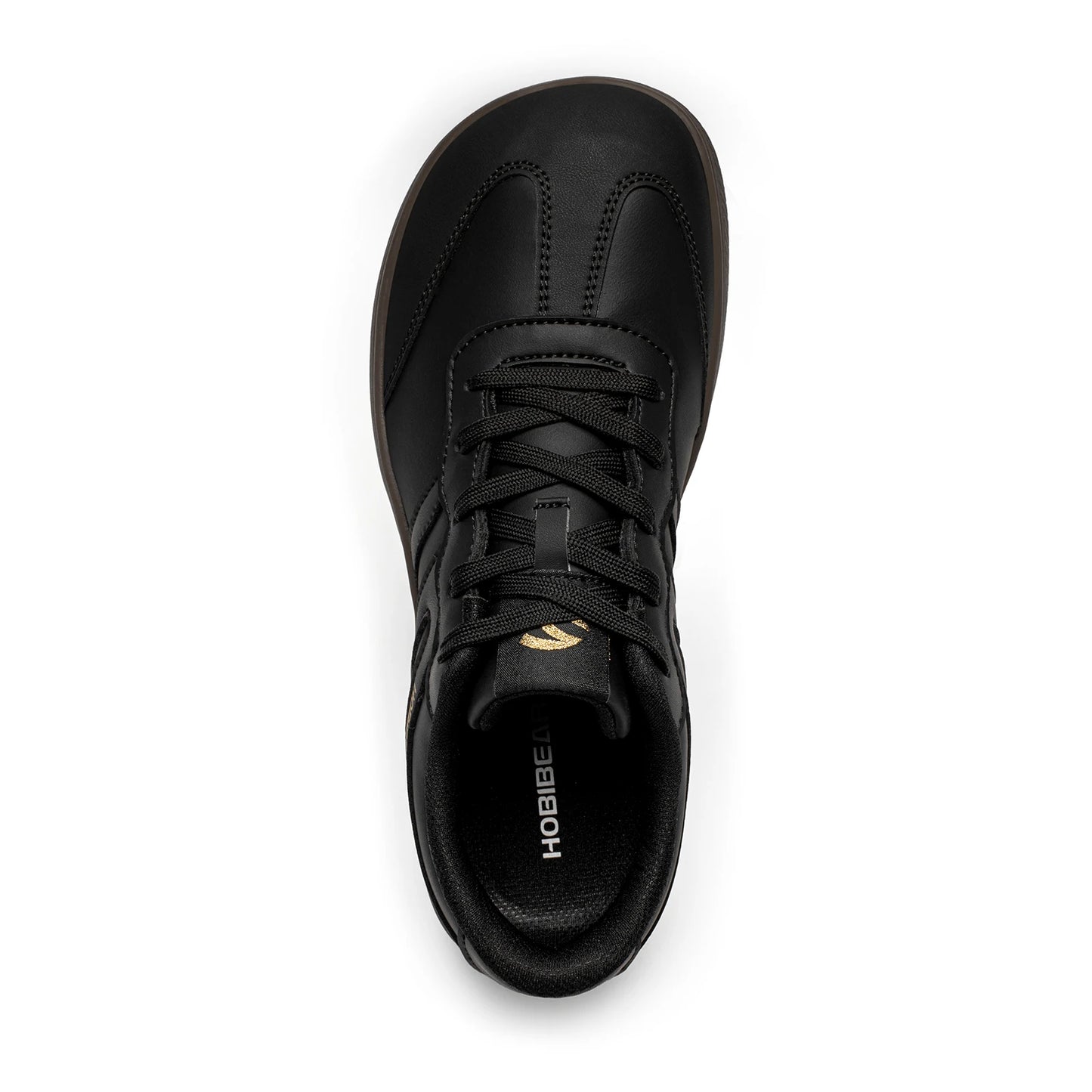 HOBIBEAR Unisex Wide Toe Sneakers – Retro Casual Lace-Up Leather Shoes for Men & Women
