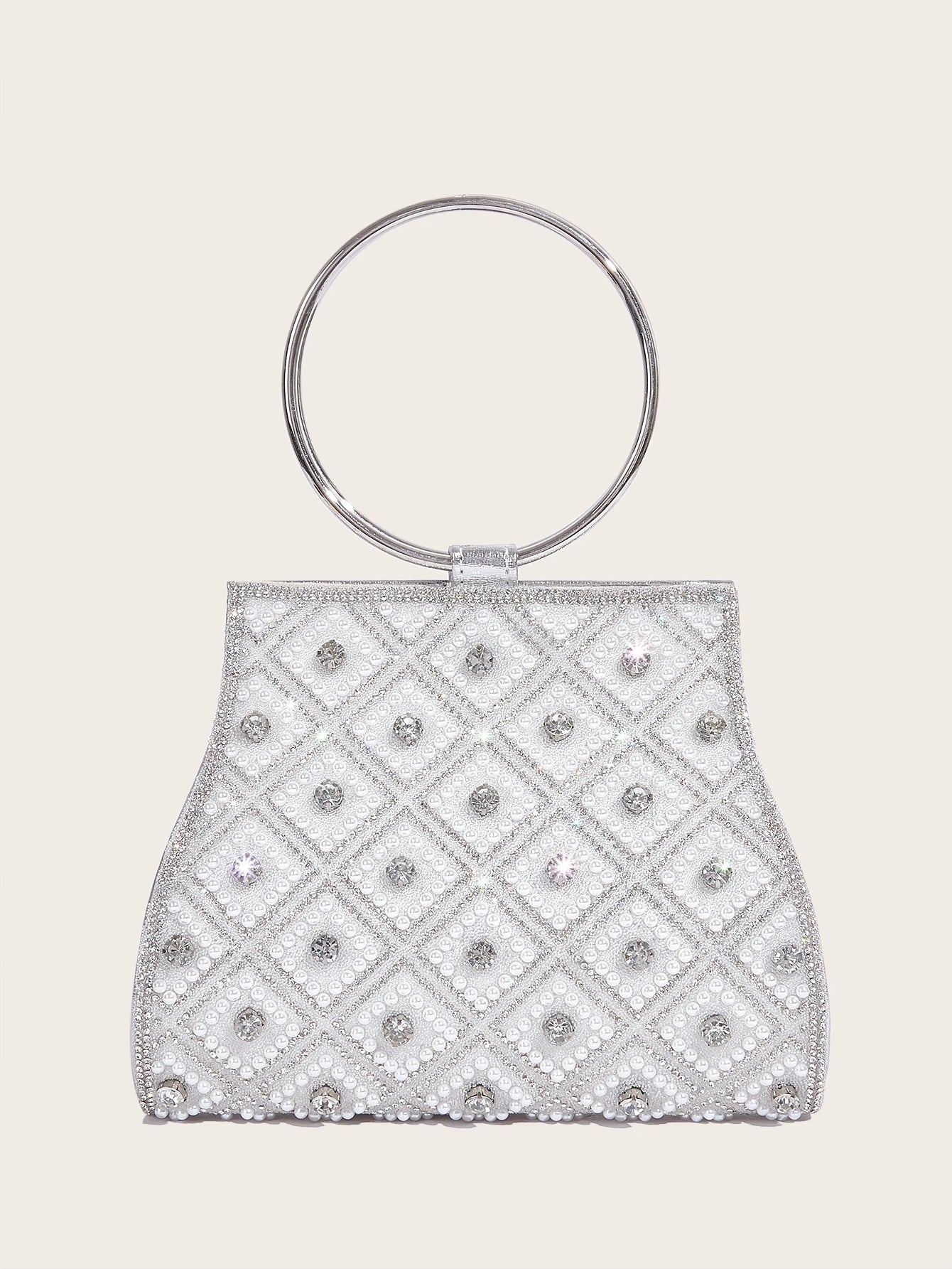 Women’s Rhinestone Diamond Evening Bag – Bridal Clutch Purse for Party, Wedding & Special Occasions