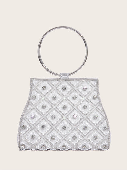 Women’s Rhinestone Diamond Evening Bag – Bridal Clutch Purse for Party, Wedding & Special Occasions