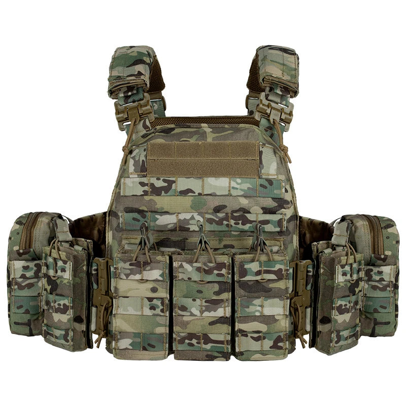 YAKEDA Quick Disassembly 6094 Training Vest – Adjustable Protective Airsoft Plate Carrier Chest Rig