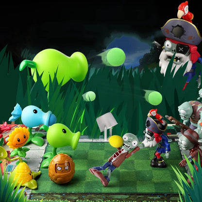 Plants vs Zombies 2 Giant Zombie Toy Set – Ice Pea & Jetpack Zombie Silicone Figures for Boys Gift