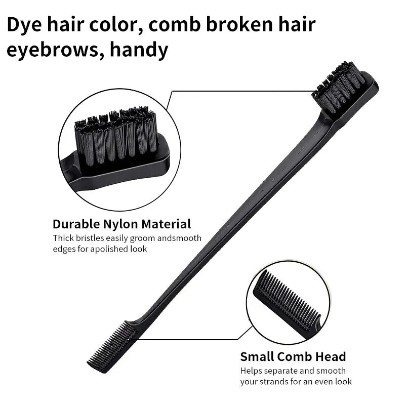Hair Styling Comb Set - Double-Headed Brush with Special Pointy Tail for Updos, Barber Makeup, Children's Hair - Salon Tools