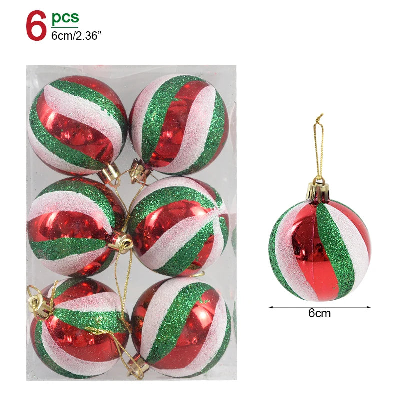 Christmas Ball Ornaments – Hanging Tree Pendants for Xmas, Home Decor, 2026 New Year & Holiday Gifts